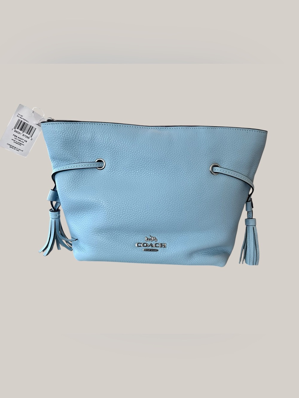 Coach CH197 PBB Andy XB Cross Body S/V Waterfall NWT
